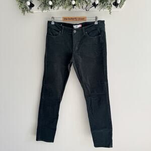 CAbi 3743 Size 12 Forest Green Skinny Corduroy Pants ab